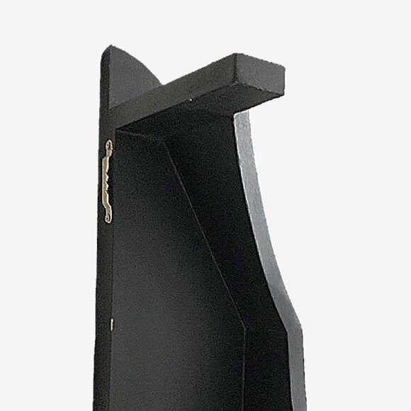 Black Floating Wall Shelf, French Provincial Design, 23.5” - Picture 10 of 13